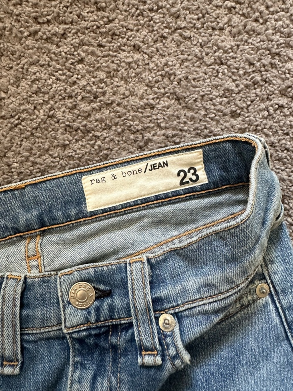 rag & bone Stovepipe High Rise Jeans - Picture 3 of 8